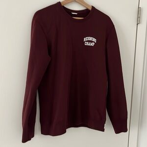 Reigning Champ burgundy sweater
